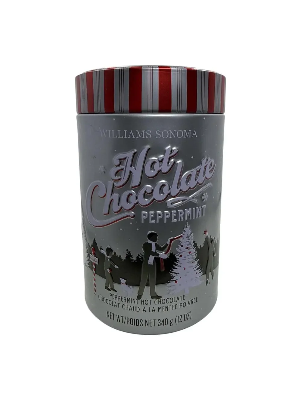 Williams Sonoma Vintage Hot Chocolate Collectible Tin | Holiday Decor